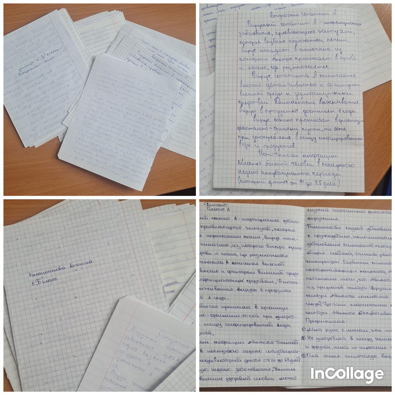 Провели диктант на тему " Профилактика вирусного гепатита".